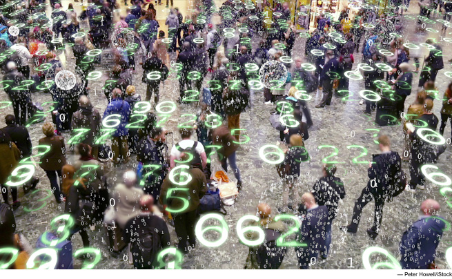 Security tips for using personal technology Photo of people and numbers