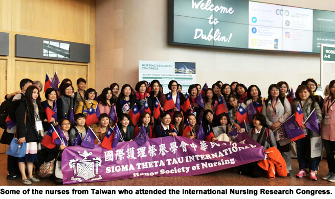 Taiwan nurses who attended the International Nursing Research Congress