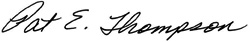 Patricia Thompson signature