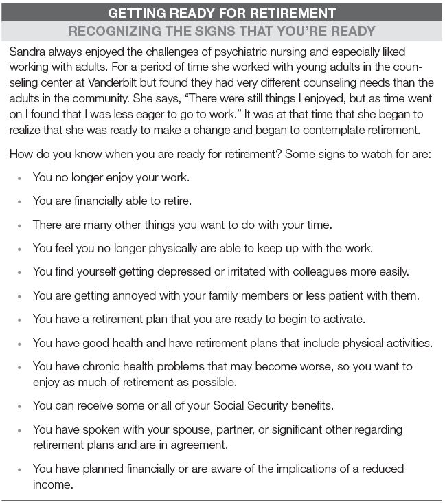 Recognizing the signs that you're ready Recognizing the signs that you're ready