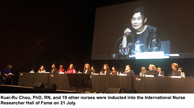 Kuei-Ru Chou and 19 others inducted into the International Nurse Researcher Hall of Fame