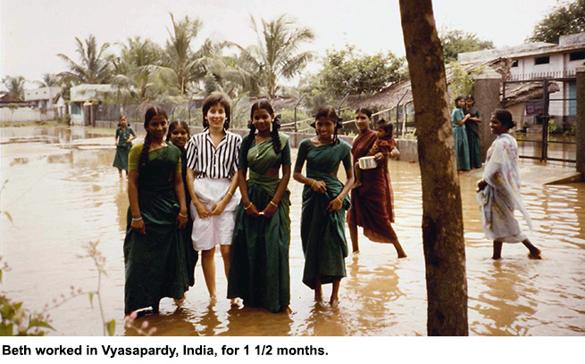 Beth Tigges in India
