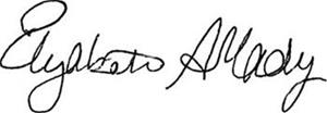 Elizabeth Madigan signature