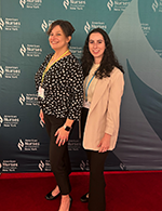 Cindy and Michelle at a conference.