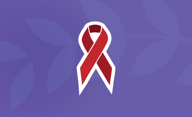 Red ribbon, the symbol of World AIDS Day.