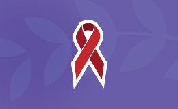 Red ribbon, the symbol of World AIDS Day.