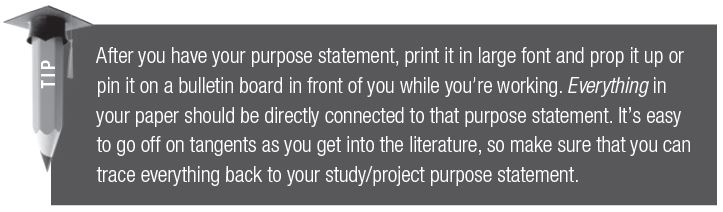 After you have your purpose statement