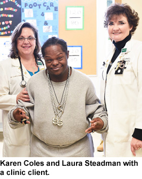 Nursing students and chapter members serve through volunteering