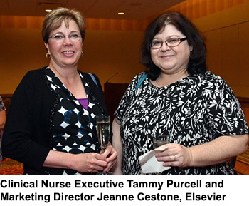 Clinical Nurse Executive Tammy Purcell and Marketing Director Jeanne Cestone, Elsevier Clinical Solutions.
