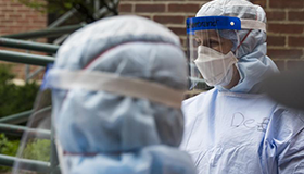 Nebraska Biocontainment Unit team member